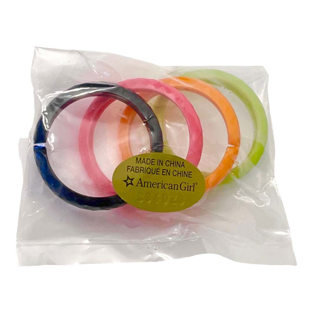 American Girl Doll Courtney Bracelet Set 4 Bangles 80s Play Jewelry Accessories - Picture 6 of 6